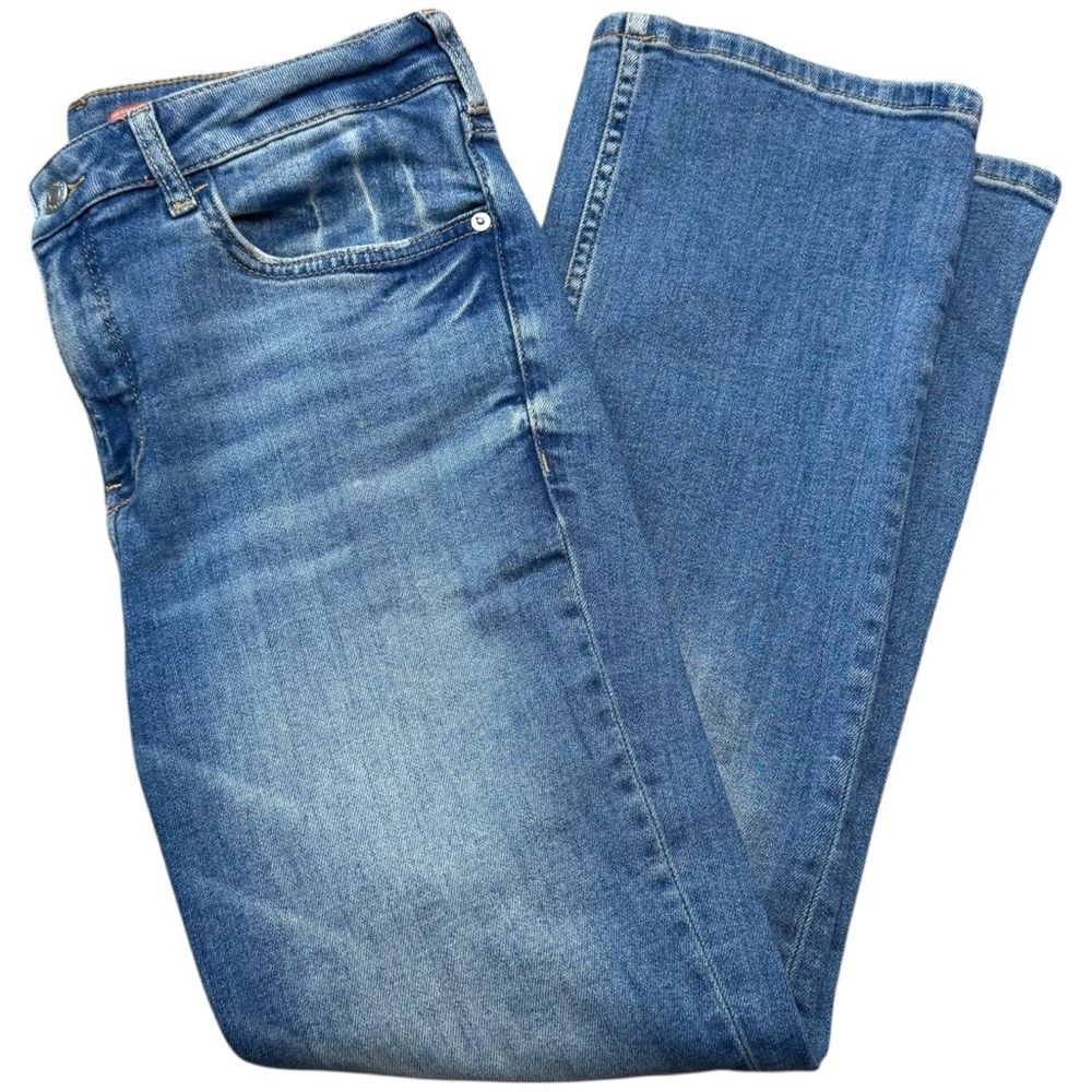 Pilcro and the Letterpress Womens Straight Leg Jeans - Light Blue Wash